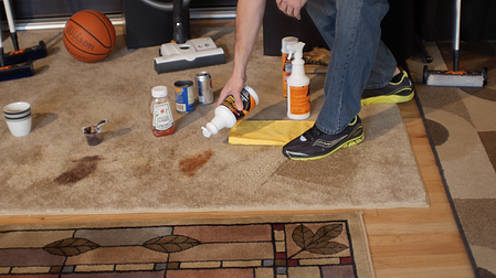 Carpet Cleaning stain removal